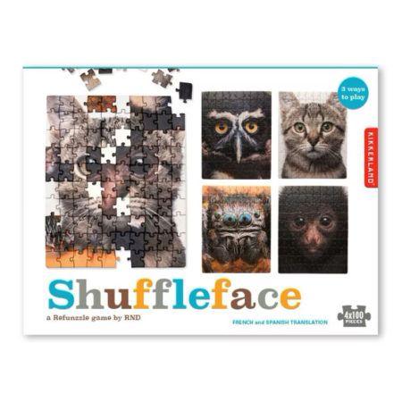 Shuffleface: 4 rompecabezas de 100 piezas c/u