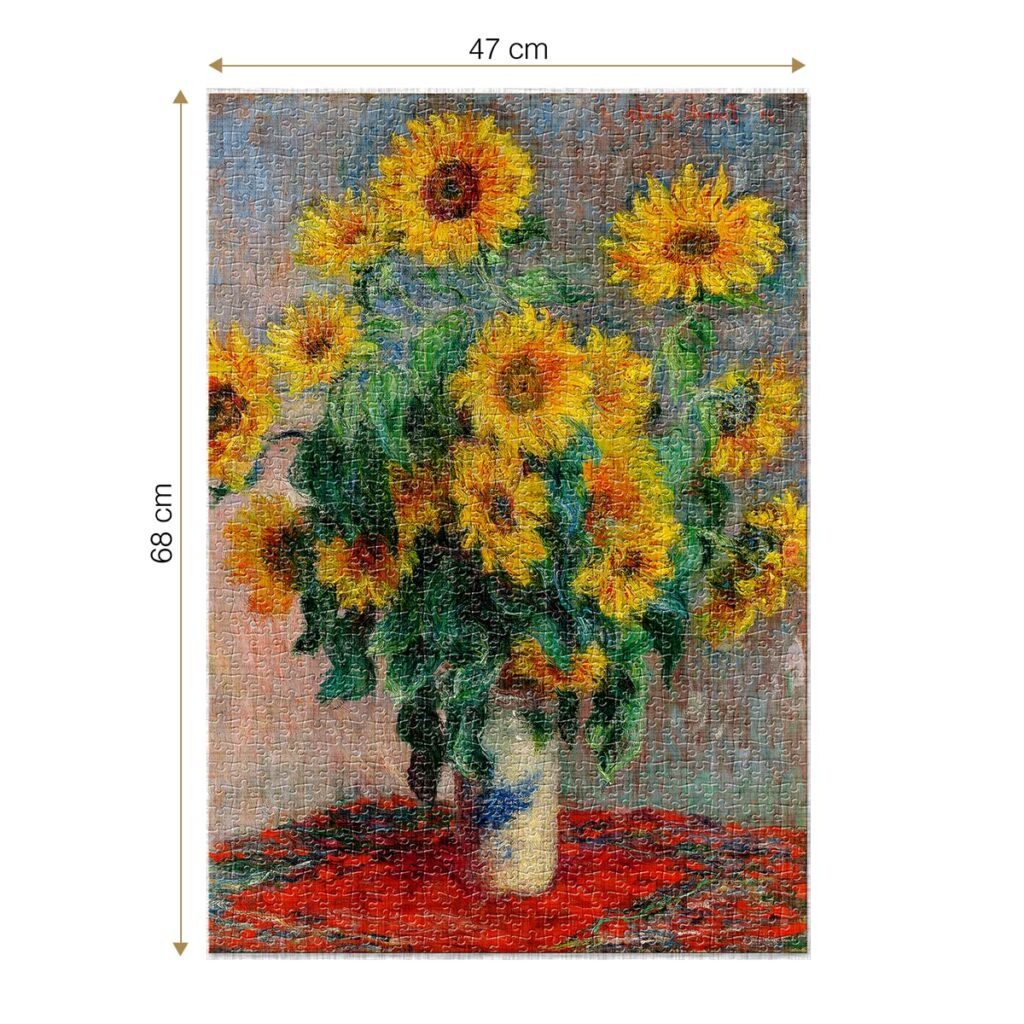 Bouquet of sunflowers. Claude Monet: rompecabezas 1000 piezas