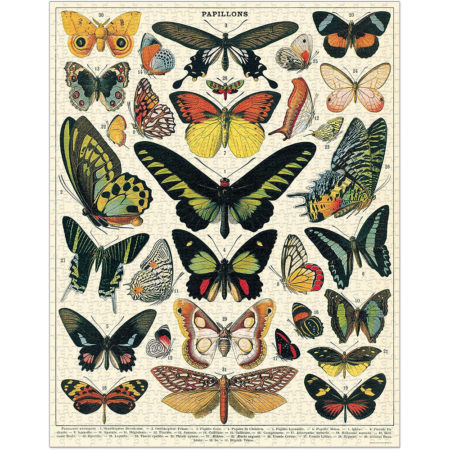 Butterflies, Vintage Puzzle: rompecabezas 1000 piezas
