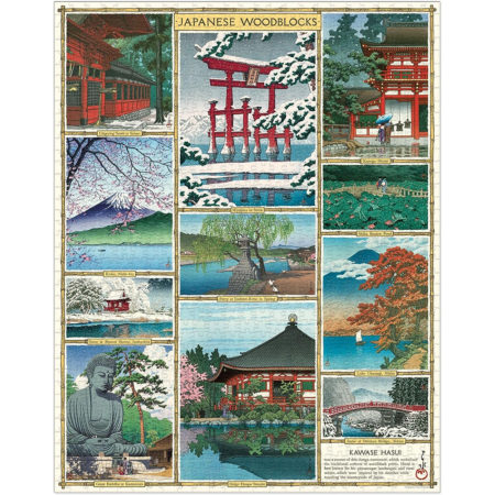 Japanese Woodblocks, Vintage Puzzle: rompecabezas 1000 piezas